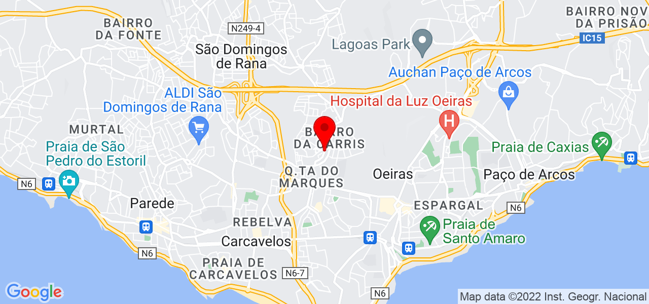 Catarina de Oliveira - Lisboa - Cascais - Mapa