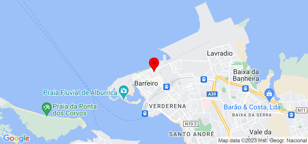 Luciene - Setúbal - Barreiro - Mapa