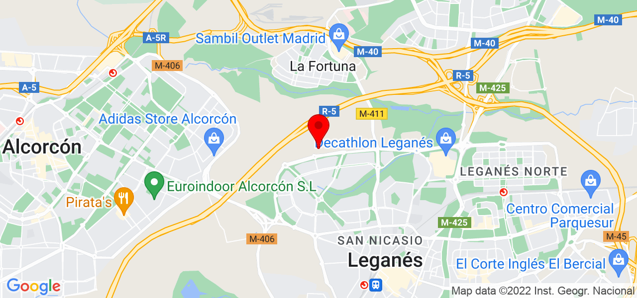 Andr&eacute;s Madruga - Comunidad de Madrid - Leganés - Mapa