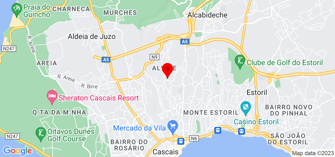 Sandy Chriss - Lisboa - Cascais - Mapa