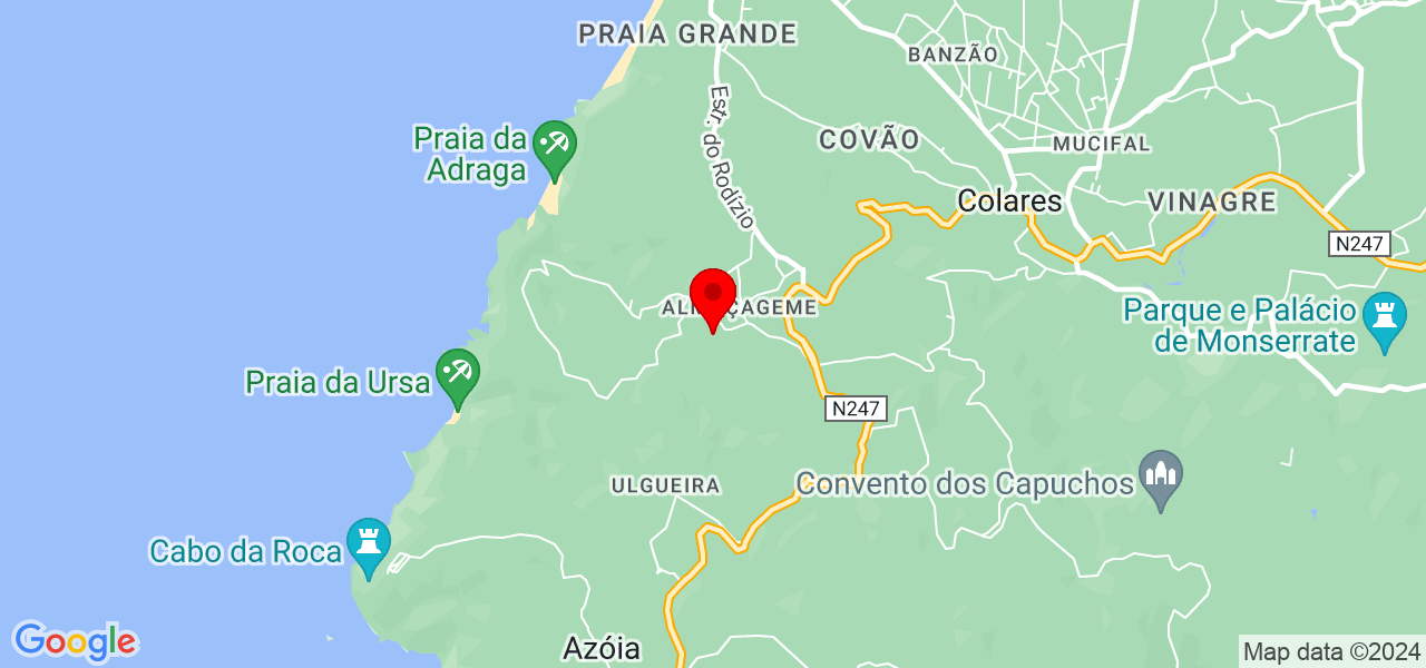 Madeira do Cabo - Lisboa - Sintra - Map
