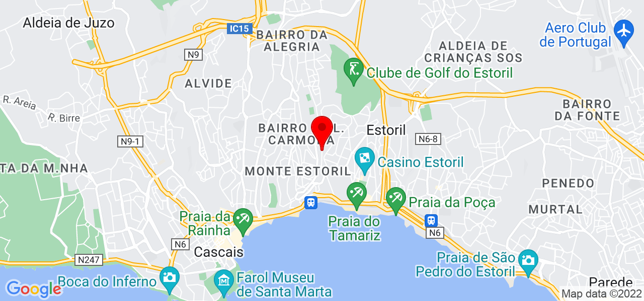 LUCINEY MACIEL AMENO - Lisboa - Cascais - Mapa