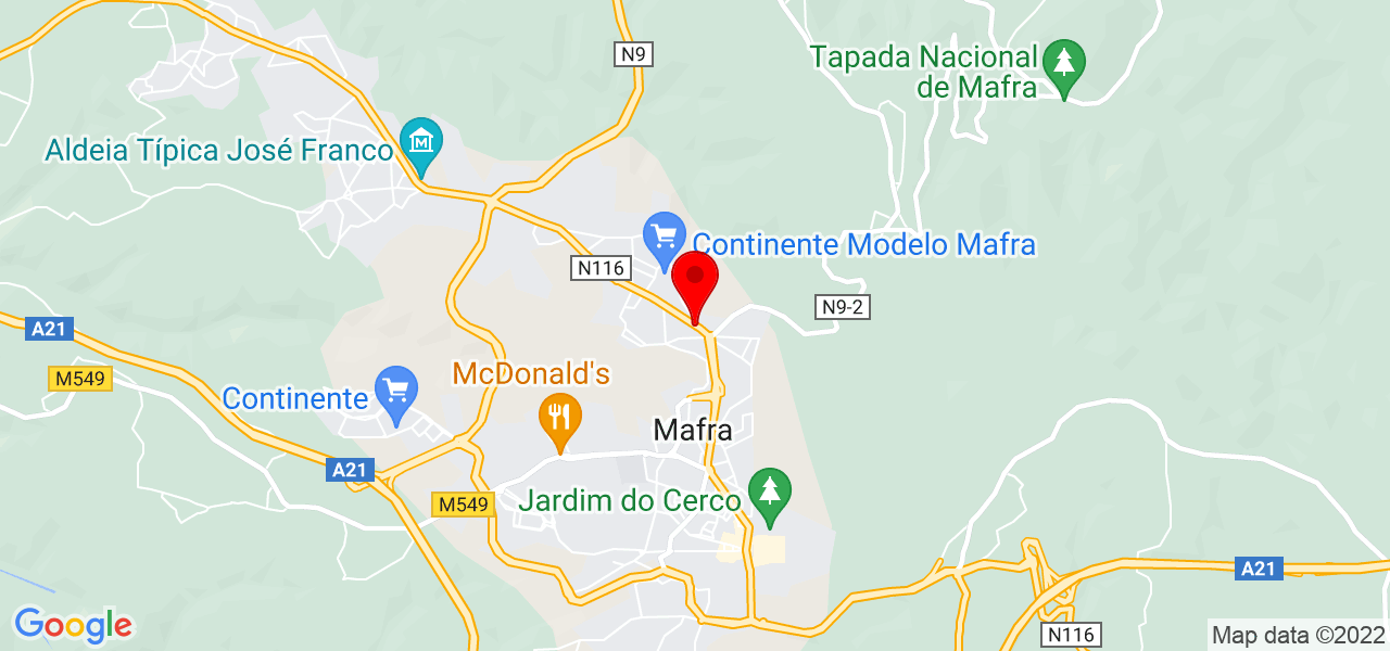 Bruno Candido - Lisboa - Mafra - Mapa