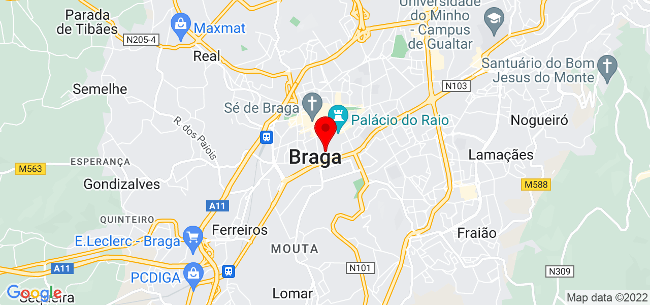 Paula Martins dos Santos - Braga - Braga - Mapa