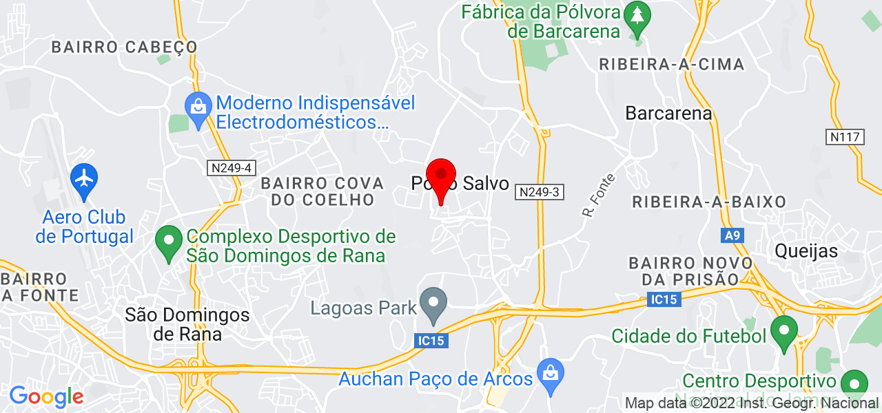 Layza Paiva - Lisboa - Oeiras - Mapa