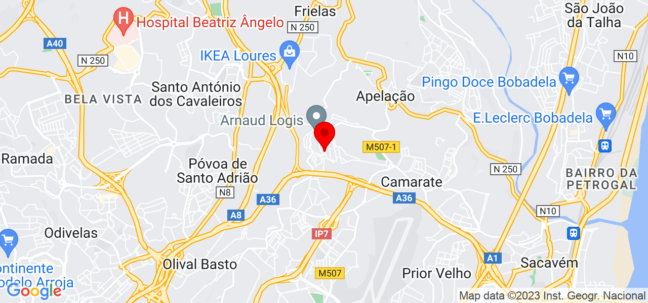 B&aacute;rbara Souza - Lisboa - Loures - Mapa