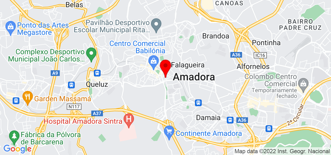 Pedro Oliveira - Lisboa - Amadora - Mapa