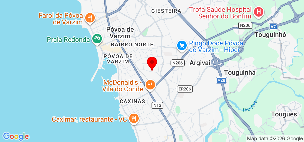 Mariana - Porto - Póvoa de Varzim - Carte