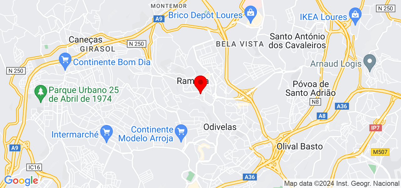 MM Carpintaria - Lisboa - Odivelas - Mapa