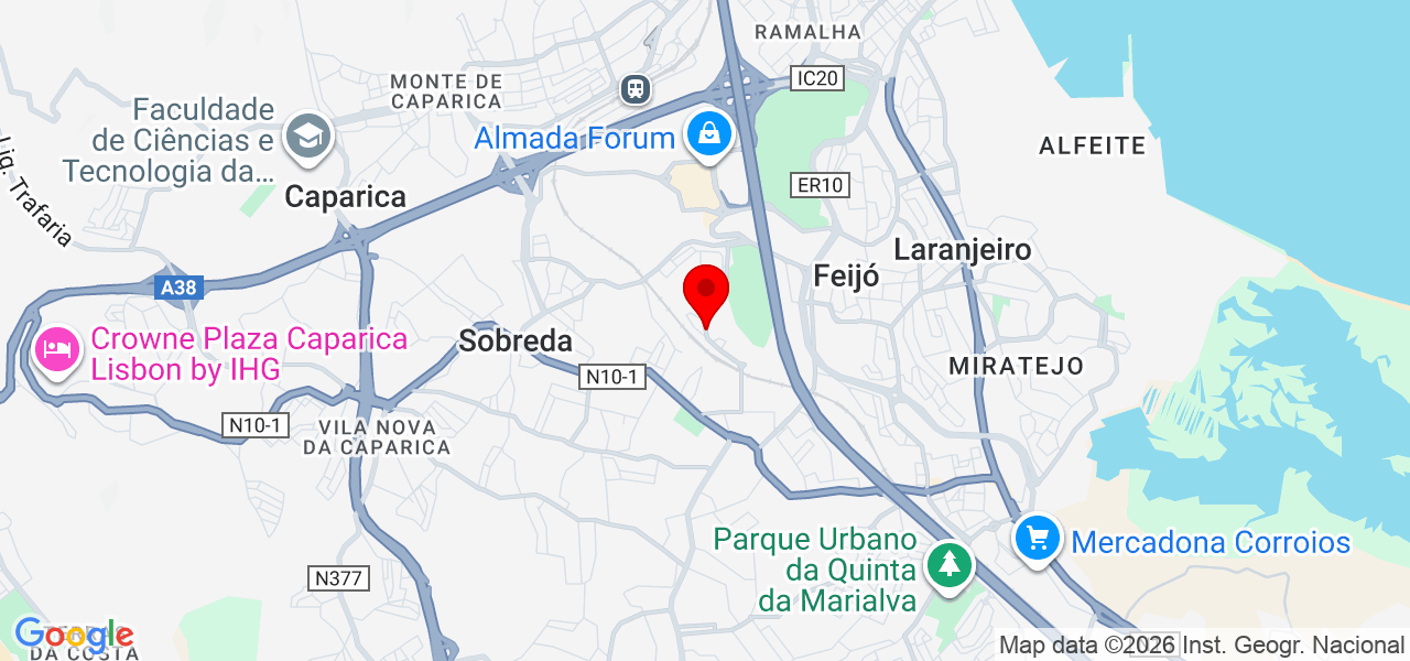 Luís Carvalho - Setúbal - Almada - Mapa