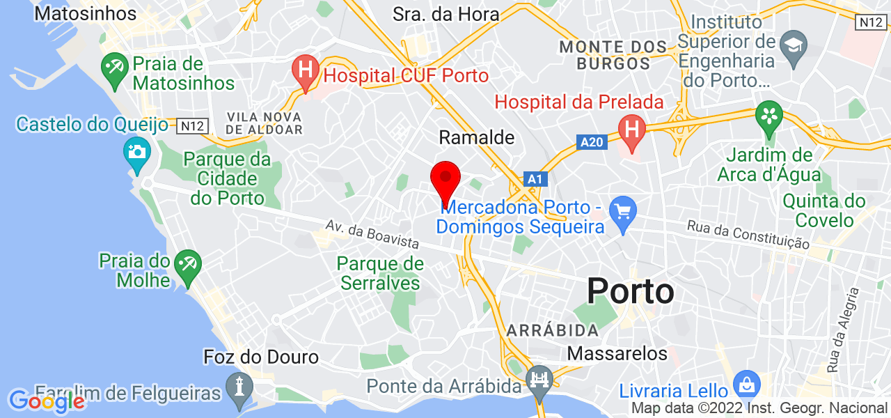 F&aacute;bio Santos - Porto - Porto - Mapa