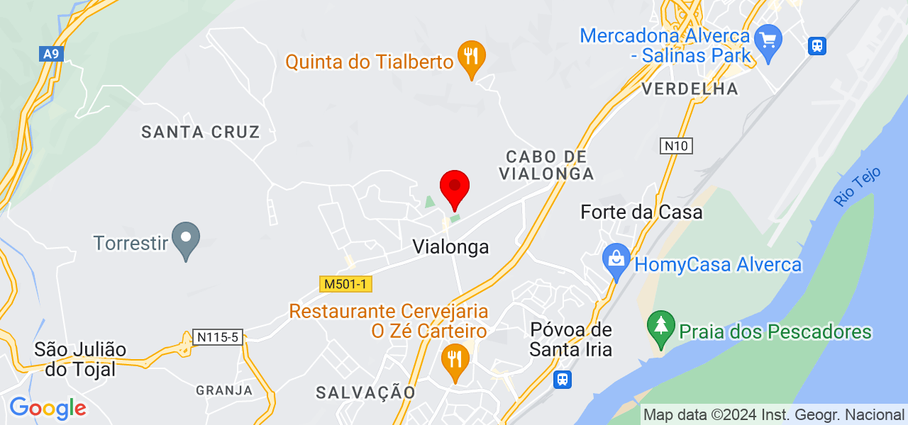 Auxiliar de sa&uacute;de - Lisboa - Vila Franca de Xira - Mapa