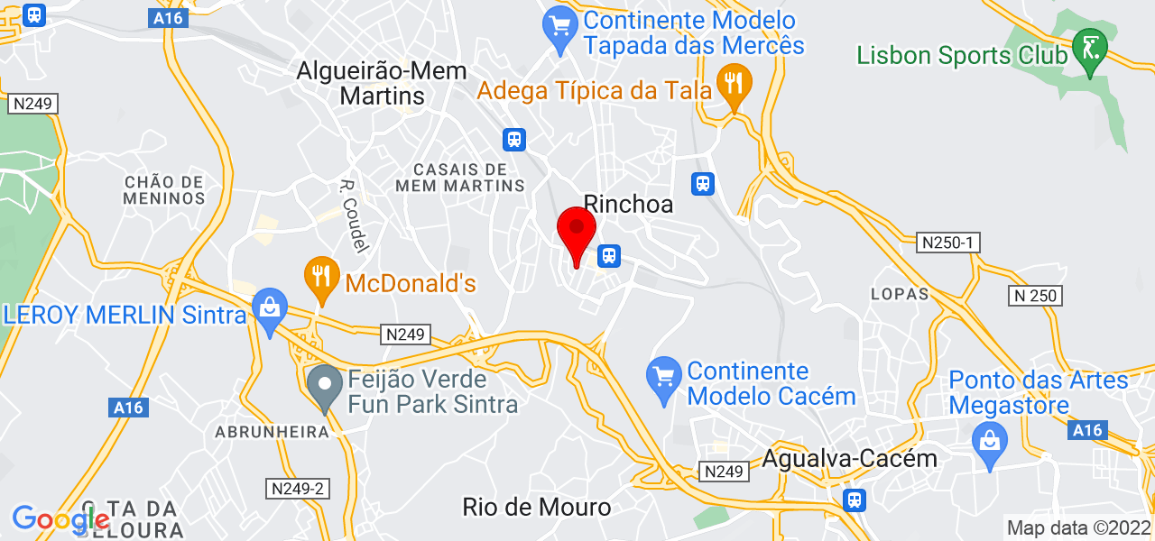 Cm7 Transportes e Mudan&ccedil;as - Lisboa - Sintra - Mapa