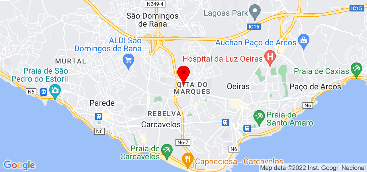 In&ecirc;s - Lisboa - Cascais - Mapa
