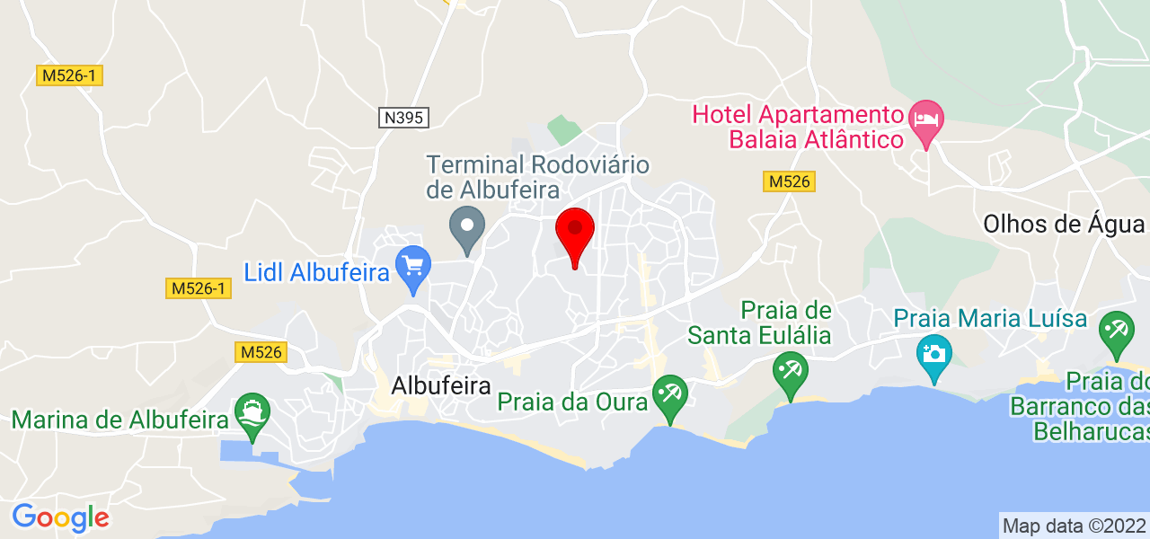 Hipnoterap&ecirc;uta M&oacute;nica Cardoso - Faro - Albufeira - Mapa