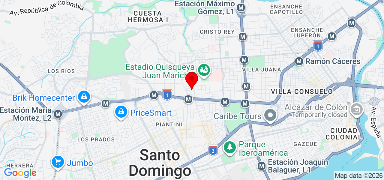 Darien R. Nicolas S. - Distrito Nacional - Santo Domingo de Guzmán - Mapa
