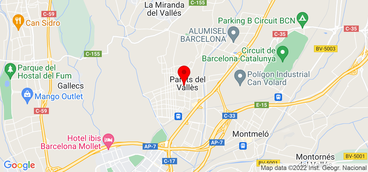 &Agrave;nima solucions en fusta - Cataluña - Parets del Vallès - Mapa