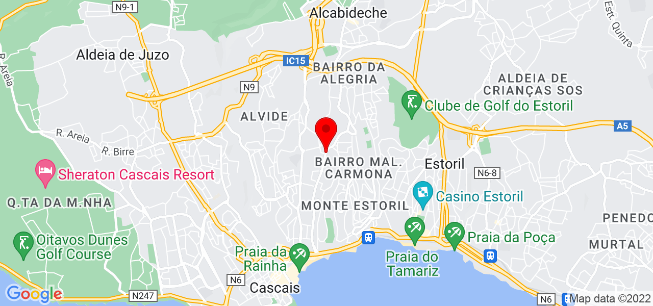 Jonathan Gomes de Souza - Lisboa - Cascais - Mapa
