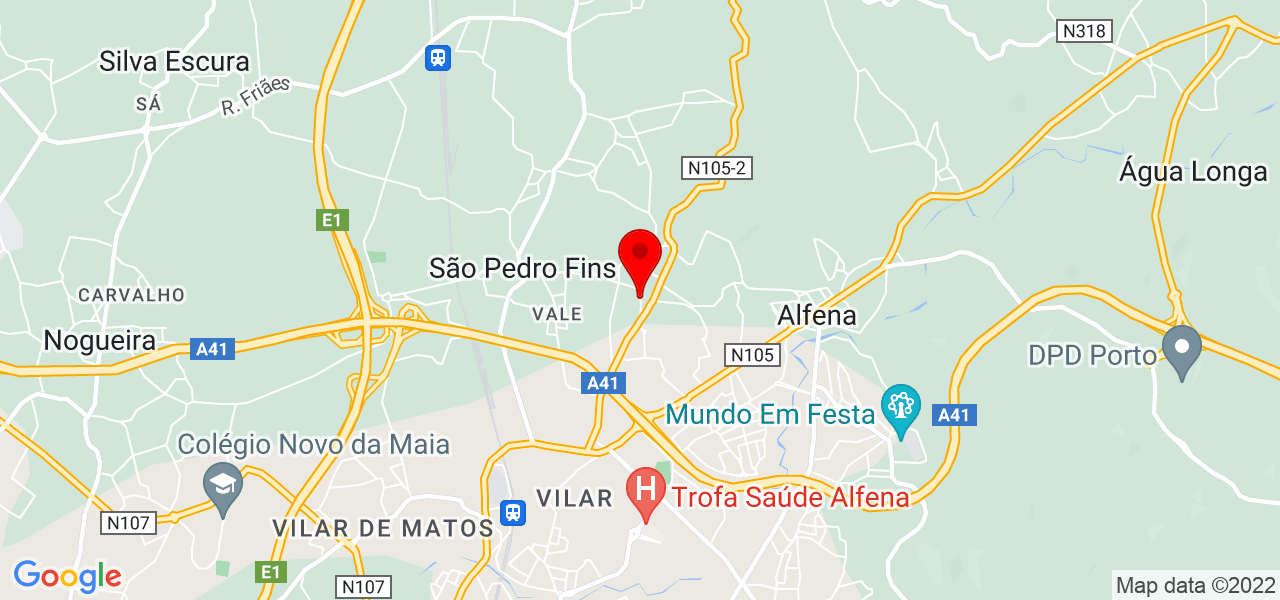 Maria Moreira - Porto - Maia - Map