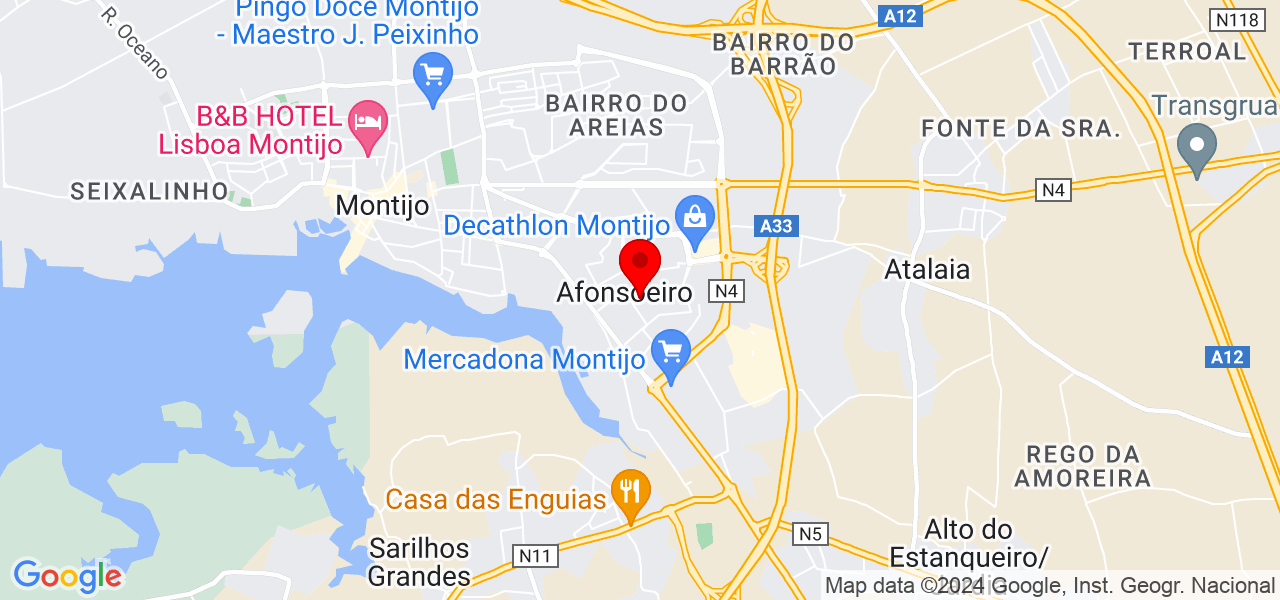 Evillyn Aguiar - Setúbal - Montijo - Mapa