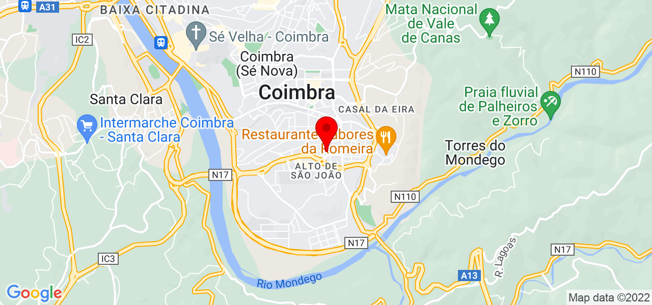 Gonçalo Nuno Luciano - Coimbra - Coimbra - Mapa