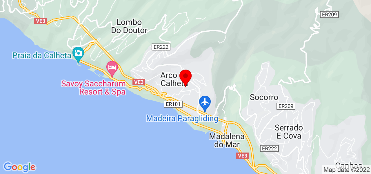 Terra Firme - Madeira - Calheta - Mapa