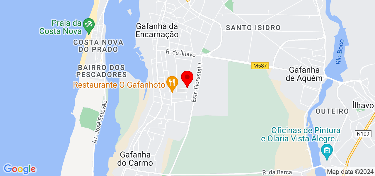 Jl constru&ccedil;&otilde;es - Aveiro - Ílhavo - Mapa