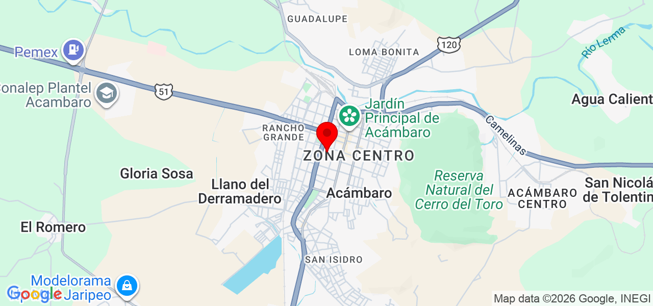 TecnoProjects Security - Guanajuato - Acámbaro - Mapa