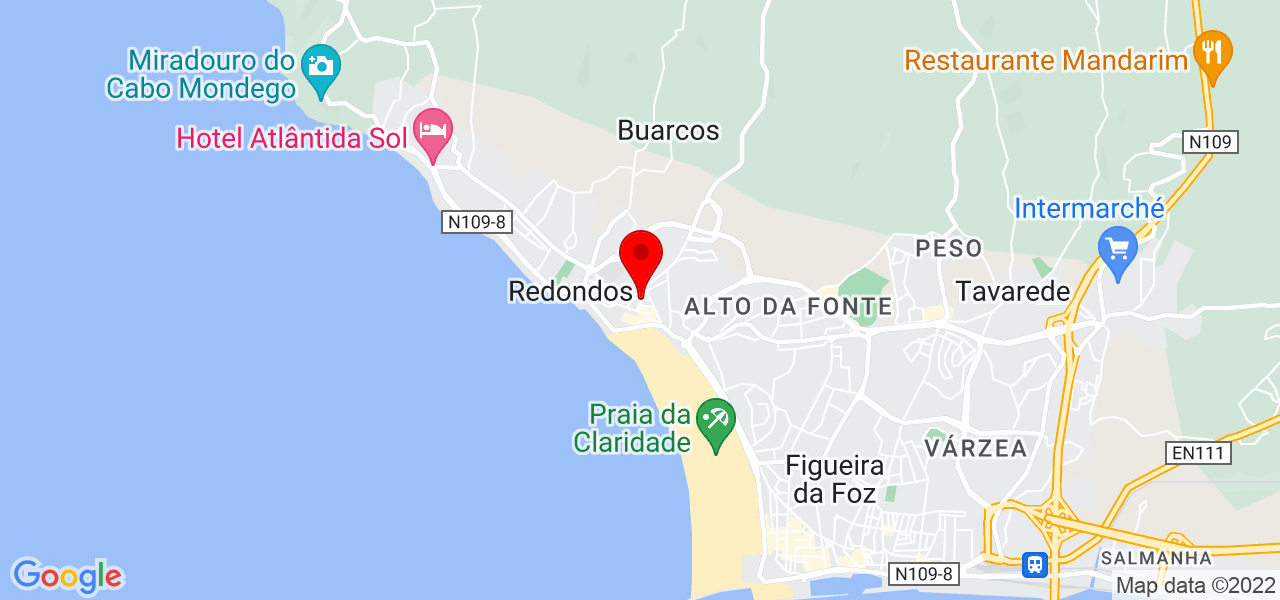 Giovana Manfio - Coimbra - Figueira da Foz - Mapa