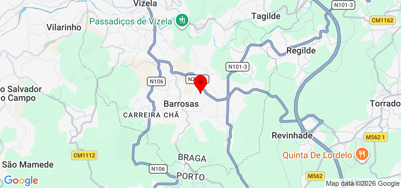 Ricardo Pinto - Braga - Vizela - Mapa