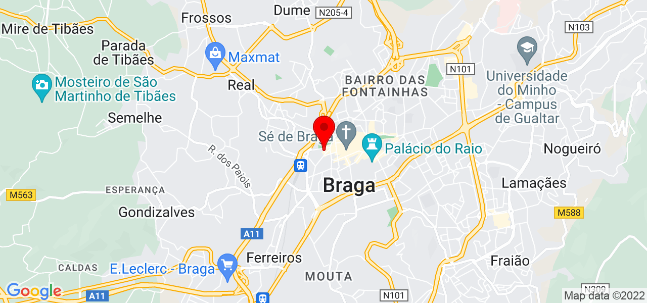Paula Pinto Ribeiro - Braga - Braga - Mapa