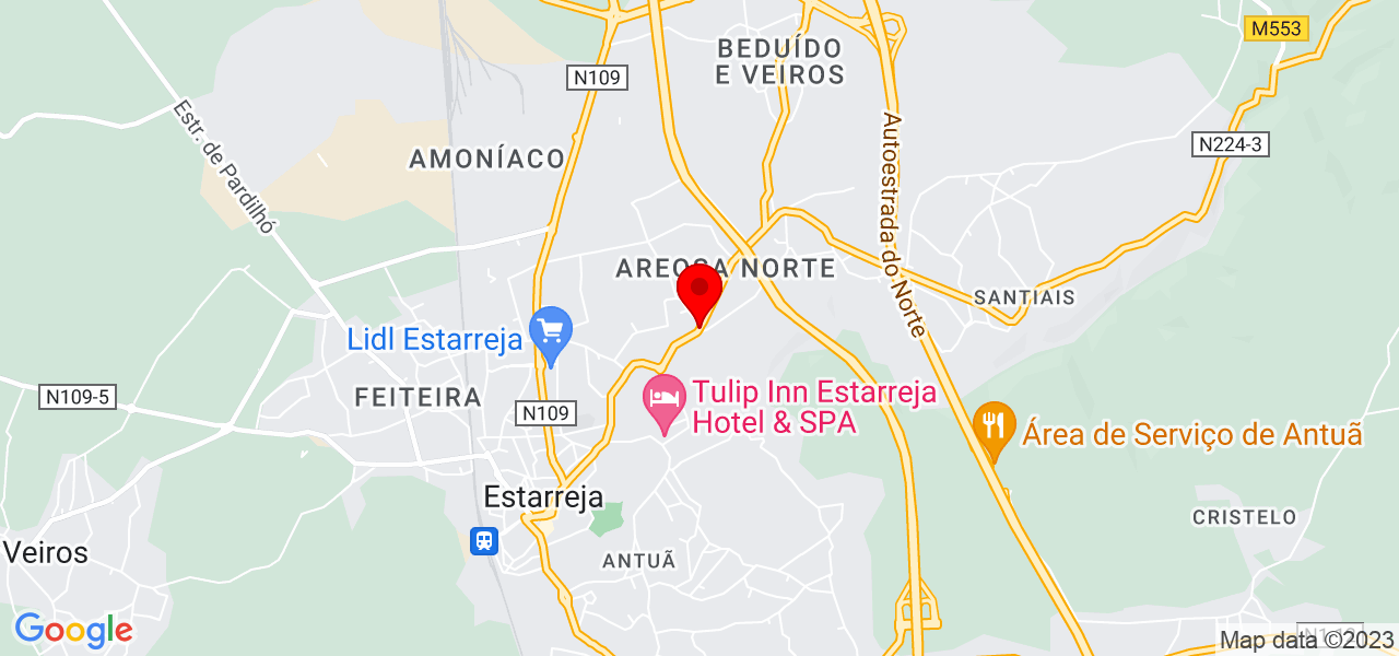Leciane - Aveiro - Estarreja - Mapa