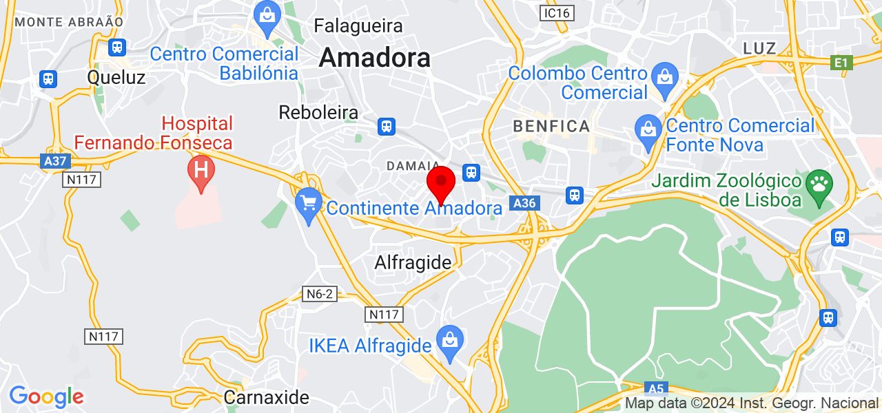 Paulo C&eacute;sar - Lisboa - Amadora - Mapa