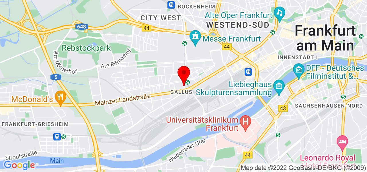 Kunstrasen König - Hessen - Frankfurt am Main - Karte