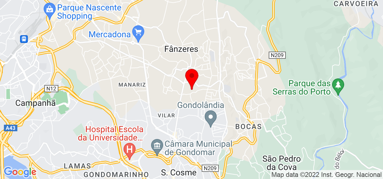 Jorge Soares - Porto - Gondomar - Mapa