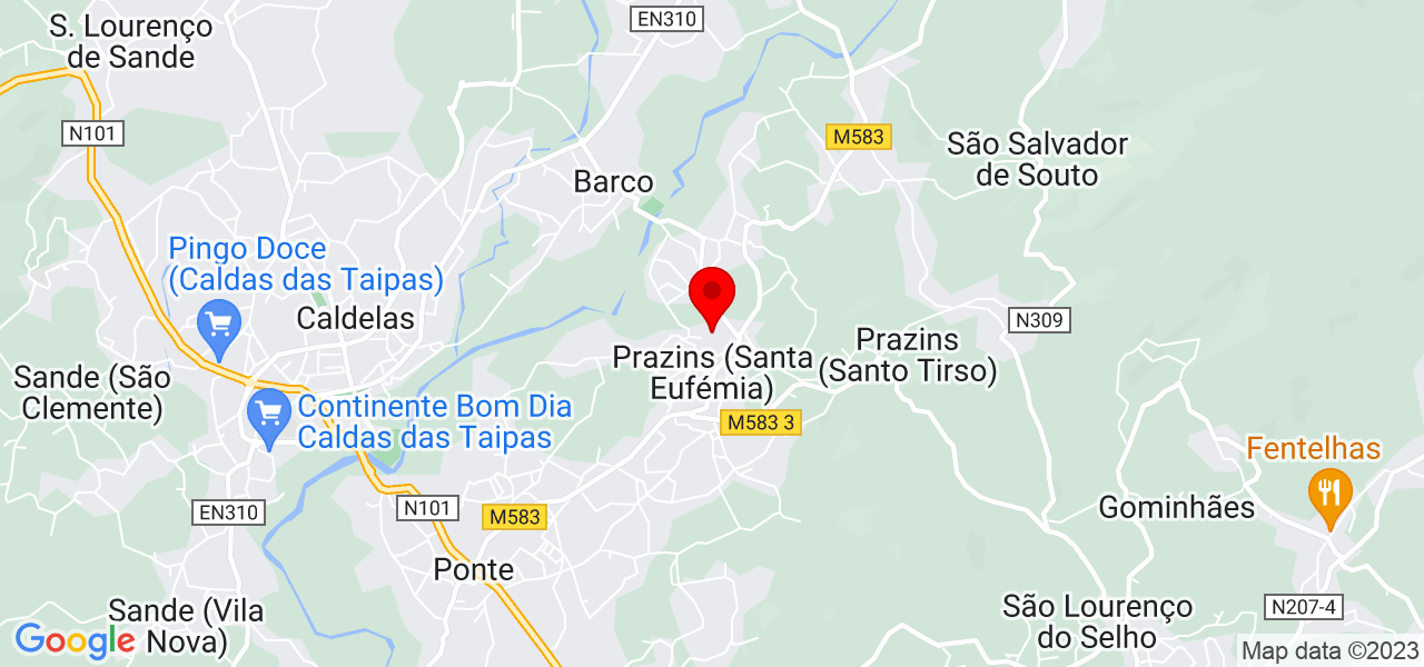 Eduarda Silva - Braga - Guimarães - Mapa