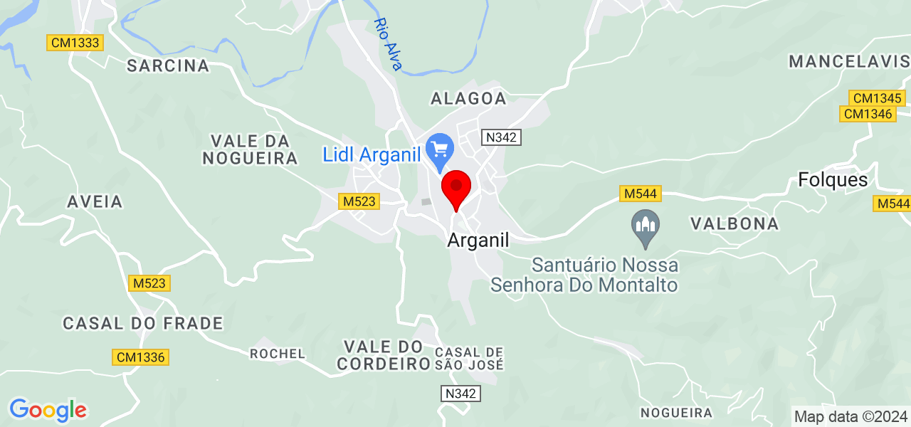 Marcio Ferrari - Coimbra - Arganil - Map