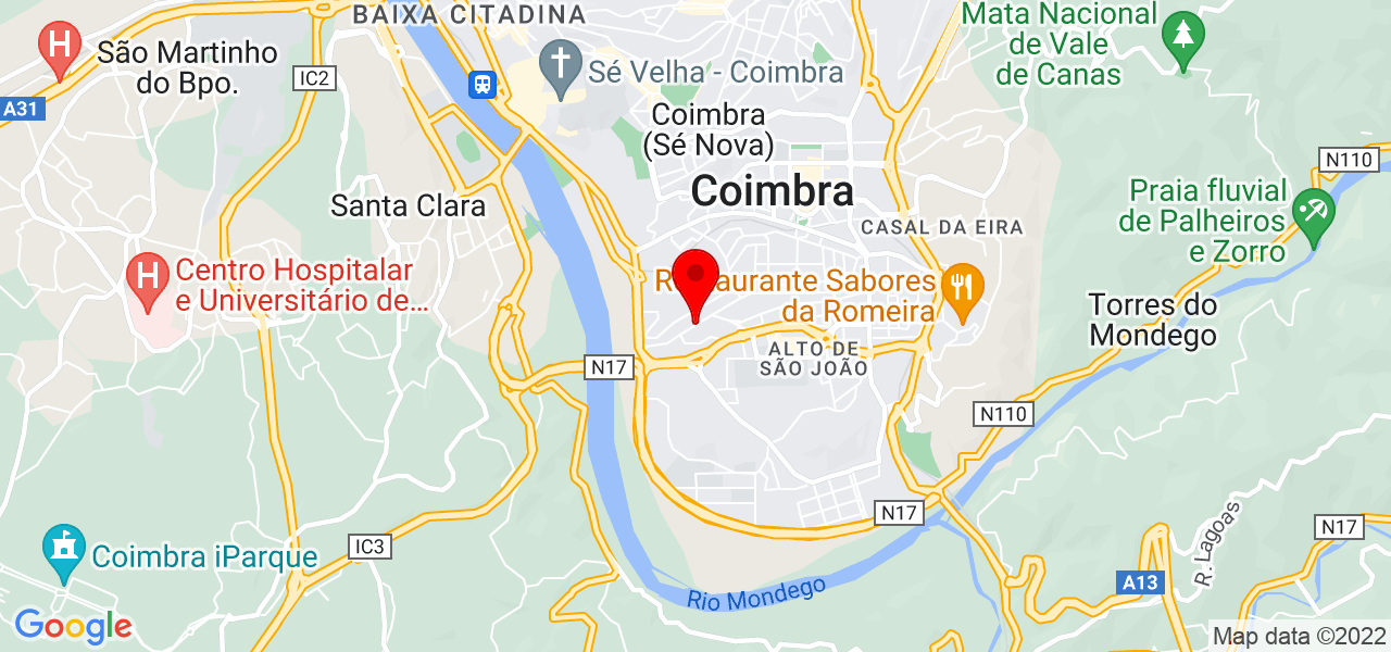 Lu&iacute;s Vieira - Coimbra - Coimbra - Mapa