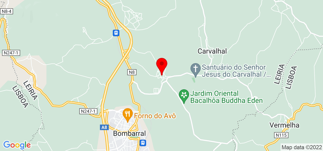 Eunice Isabel Martins Santos - Leiria - Bombarral - Mapa