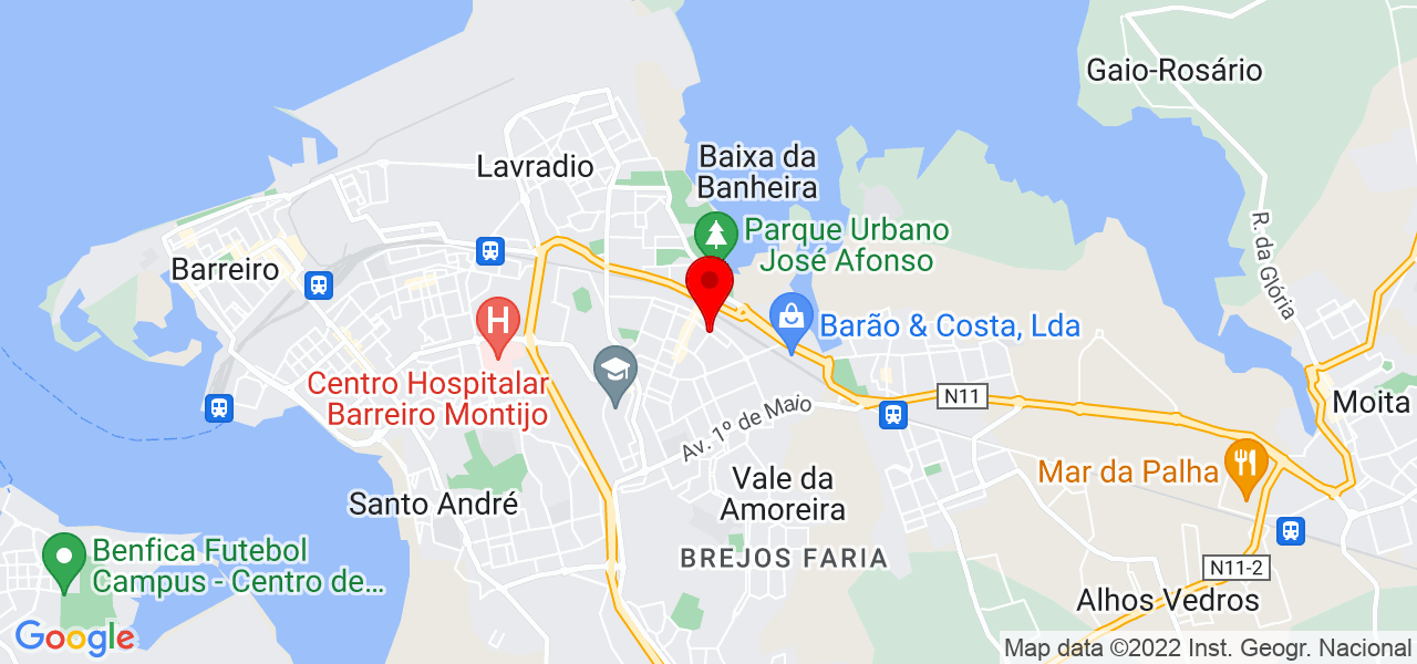 R&uacute;ben Ramos - Setúbal - Moita - Mapa