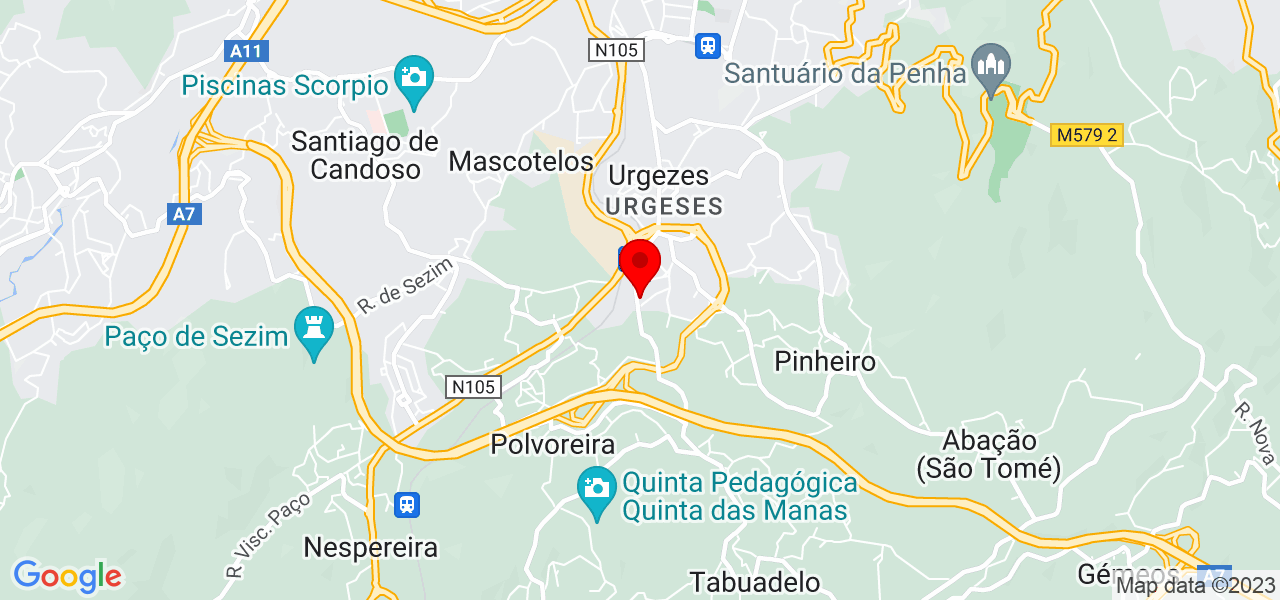Rafael - Braga - Guimarães - Mapa