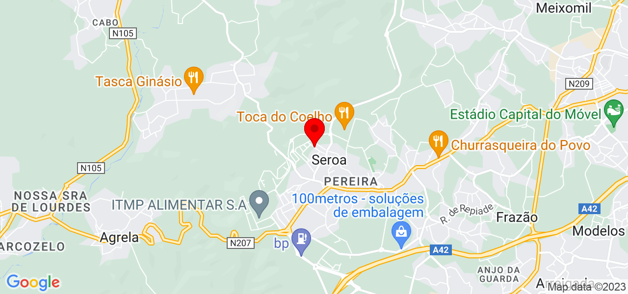 Sol Carneiro - Porto - Paços de Ferreira - Mapa