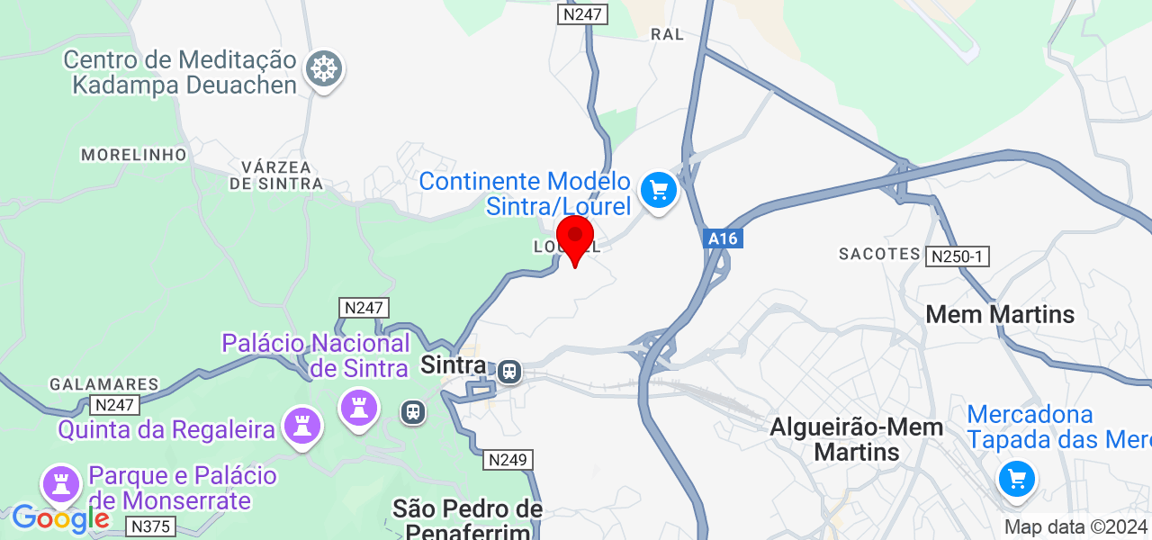 Gabriela Miranda - Lisboa - Sintra - Map