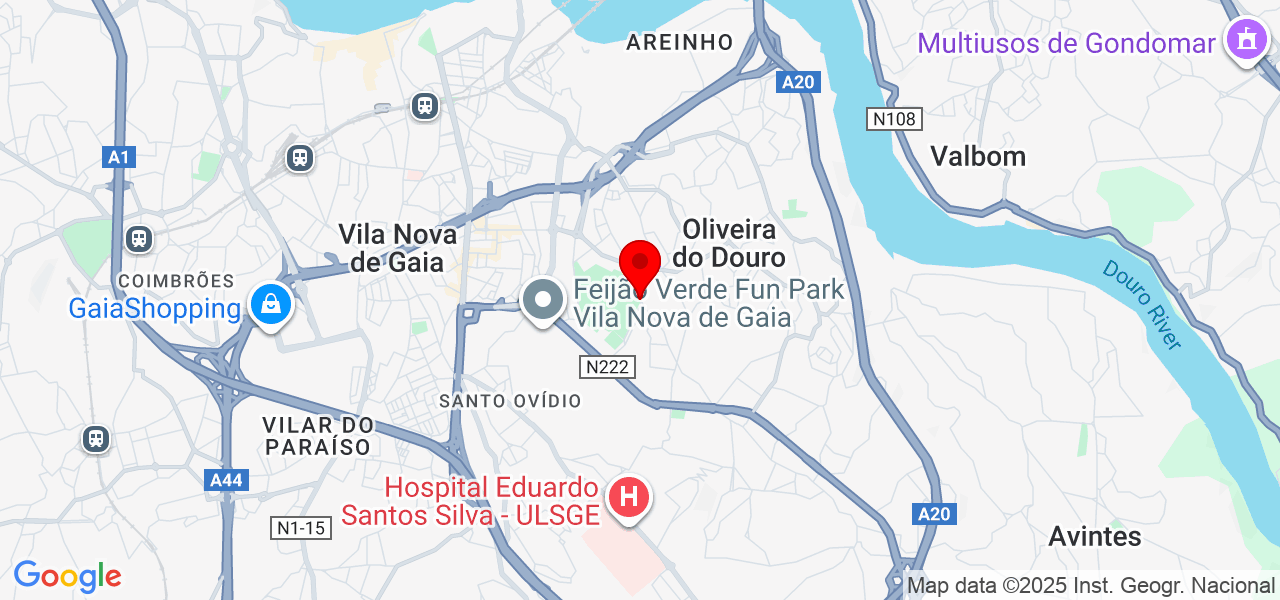 TRD costroi - Porto - Vila Nova de Gaia - Mapa