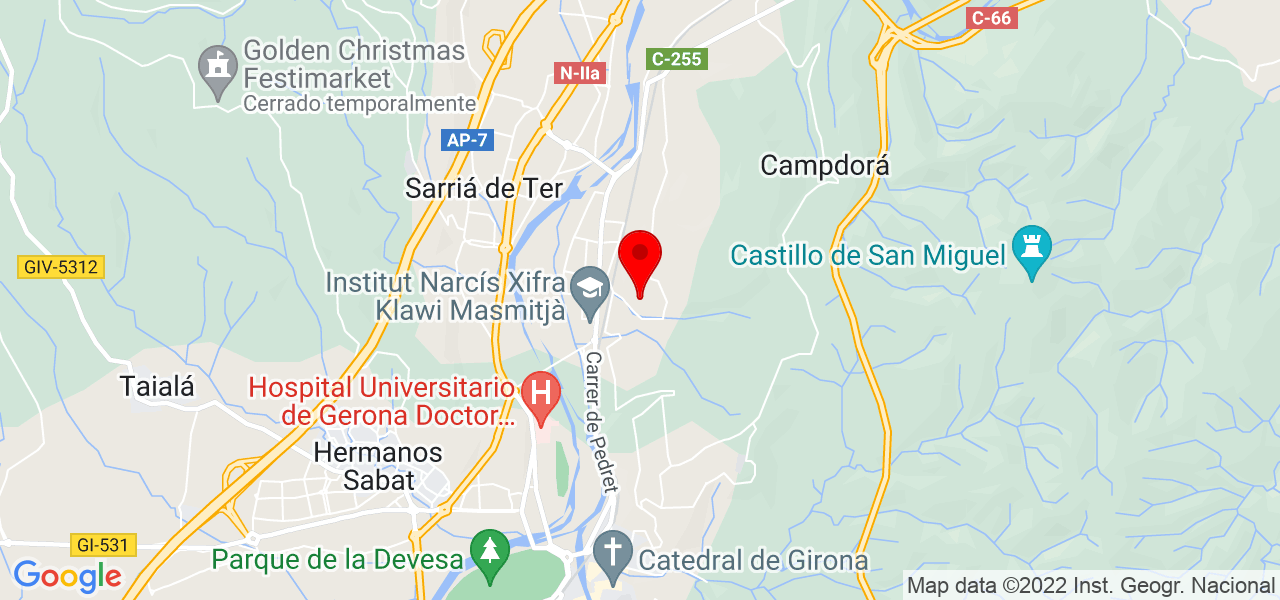 Kerly Vallejo - Cataluña - Girona - Mapa