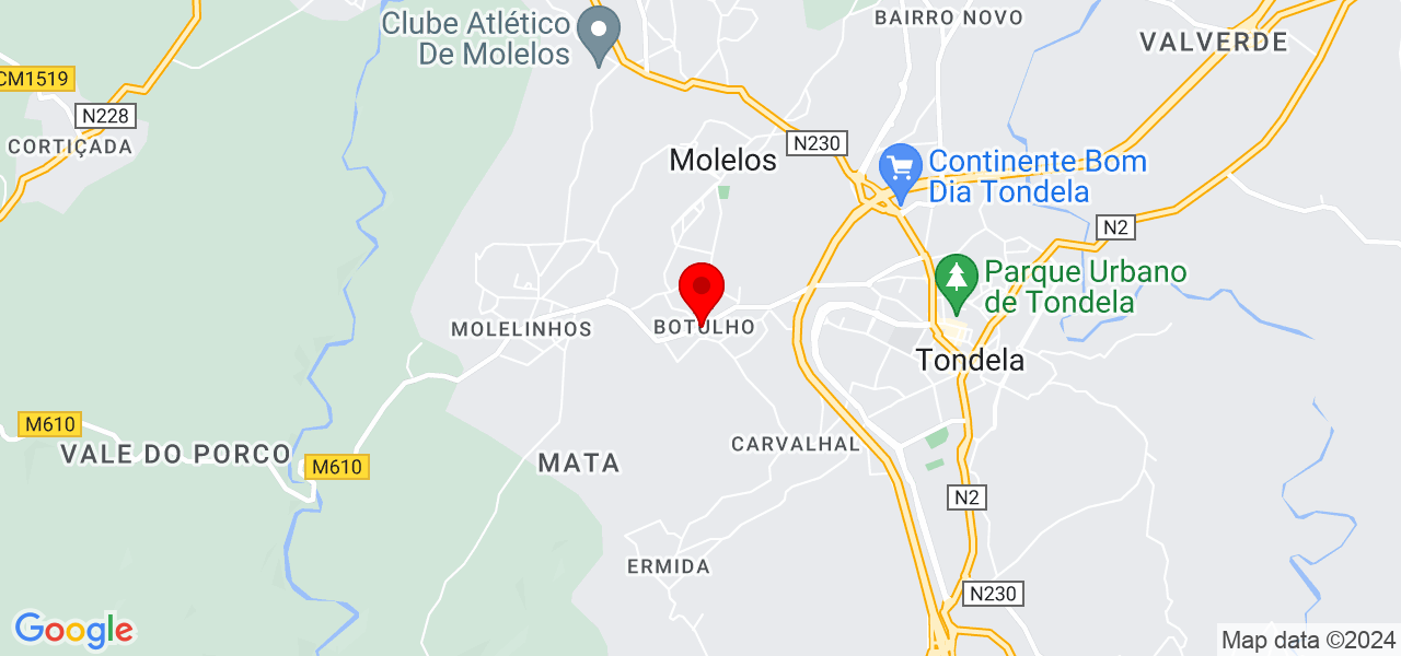Anabela Santos - Viseu - Tondela - Map