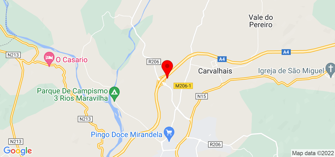Bruno Neff Santos - Bragança - Mirandela - Mapa
