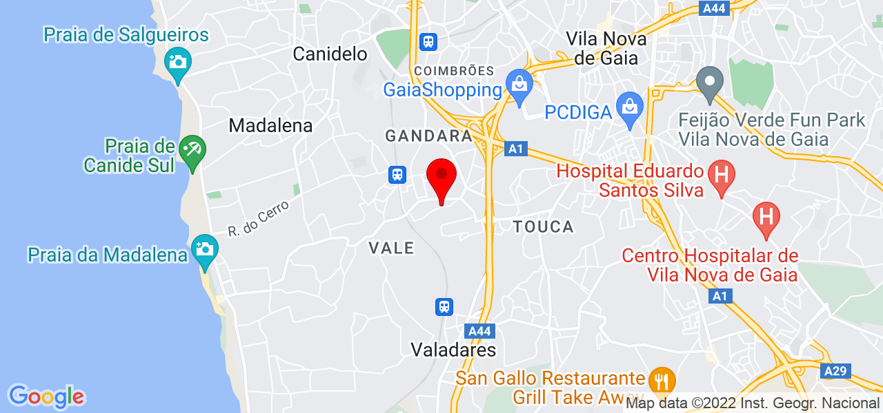 Zulmira Pereira|Cosmon&iacute;vel - Porto - Vila Nova de Gaia - Mapa