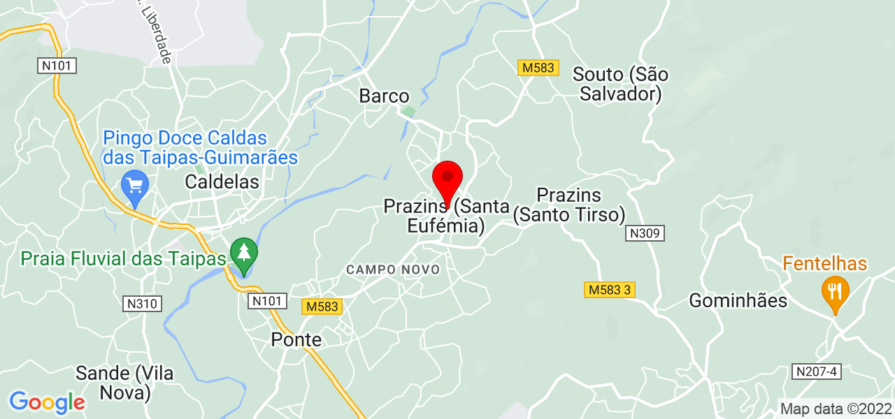 Marianna - Braga - Guimarães - Mapa