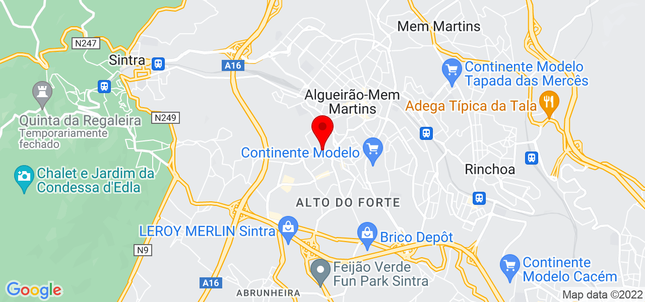 Ana Costa - Lisboa - Sintra - Mapa